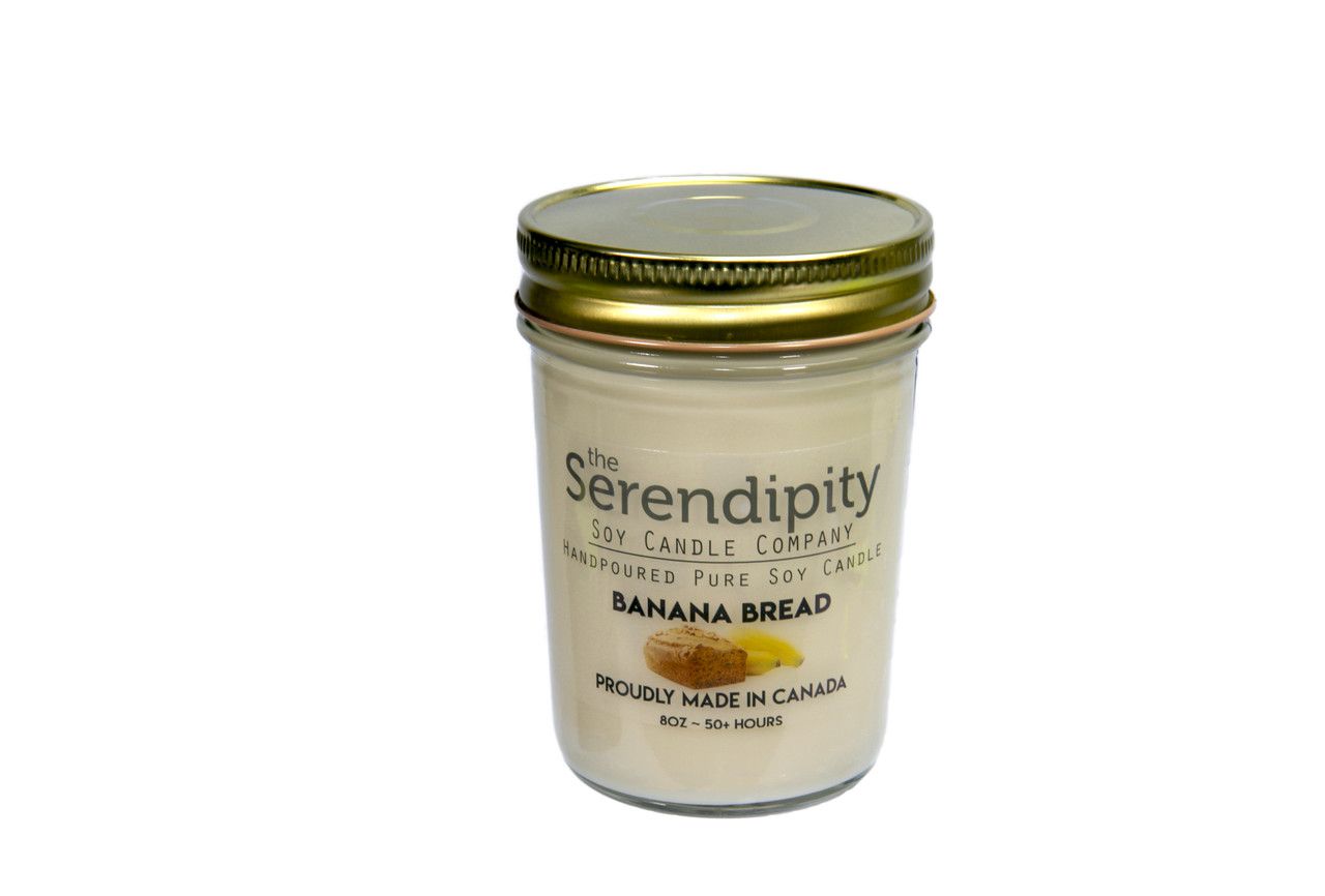 Soy Candle - Banana Bread, Size: 8oz