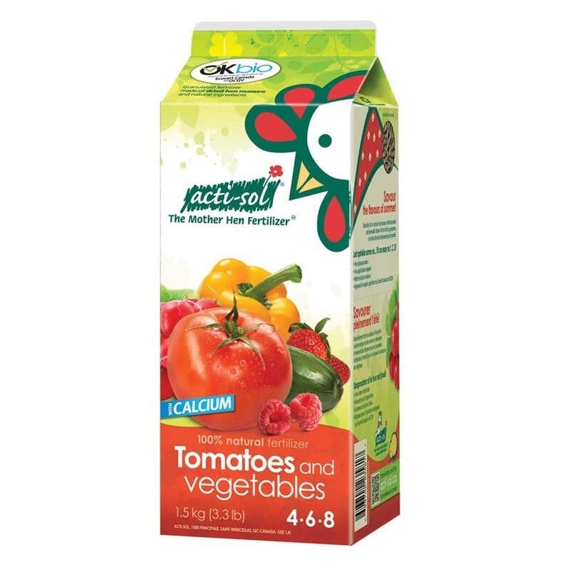 Acti-Sol Hen Manure - Tomatoes &amp; Vegetables 4-6-8 1.5kg
