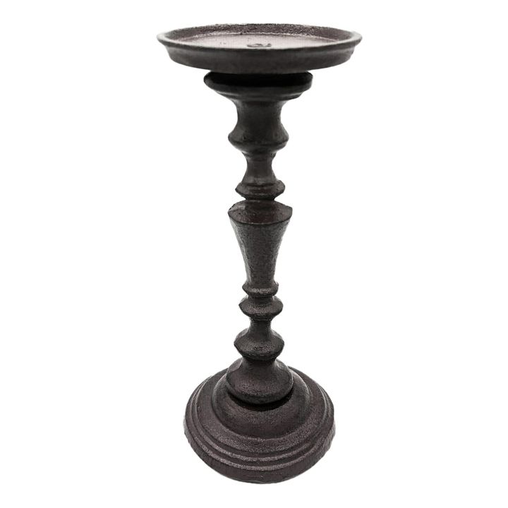 Cast Iron - Pillar Candle Holder Tall