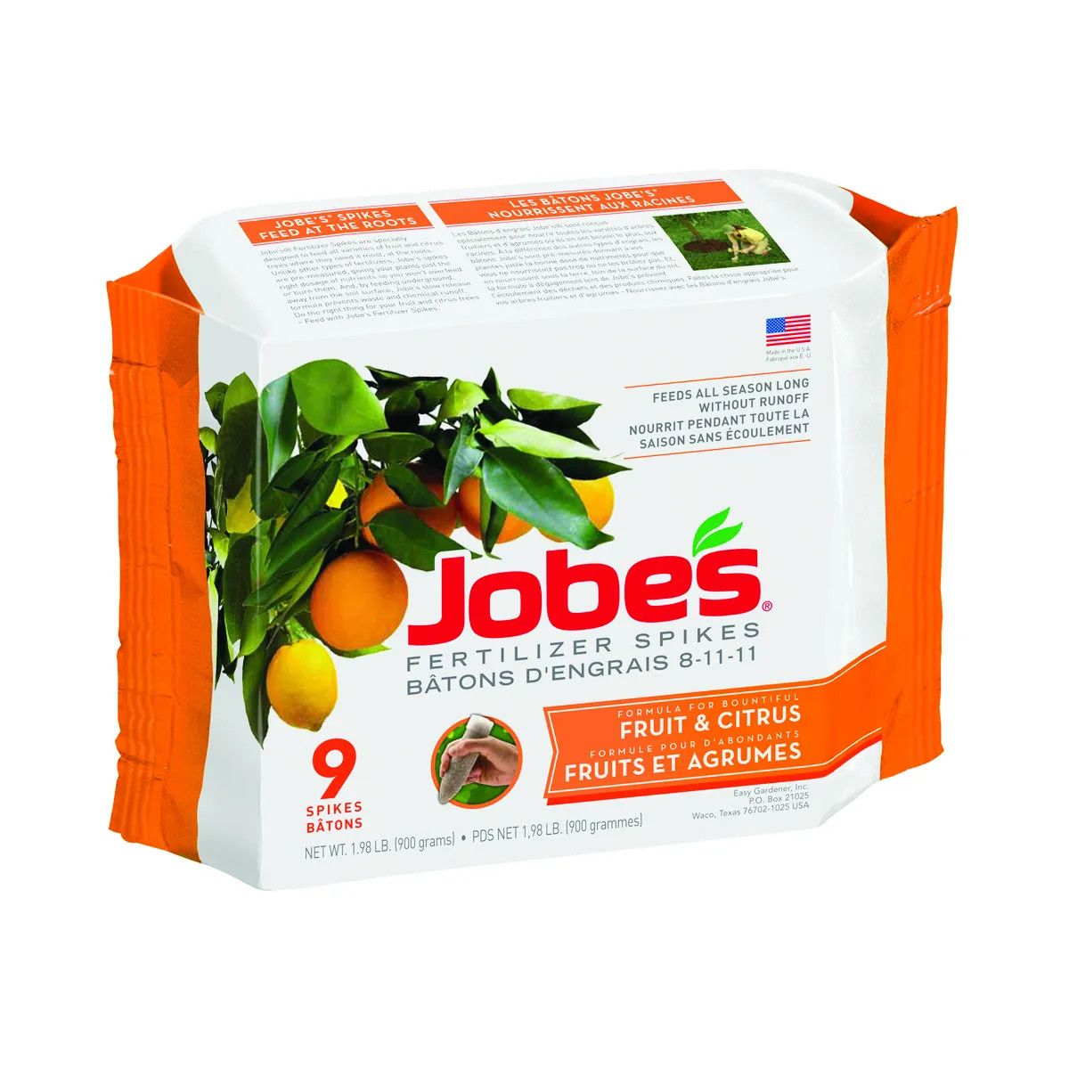 Jobes Fruit Tree Spikes 9 pack 8-11-11