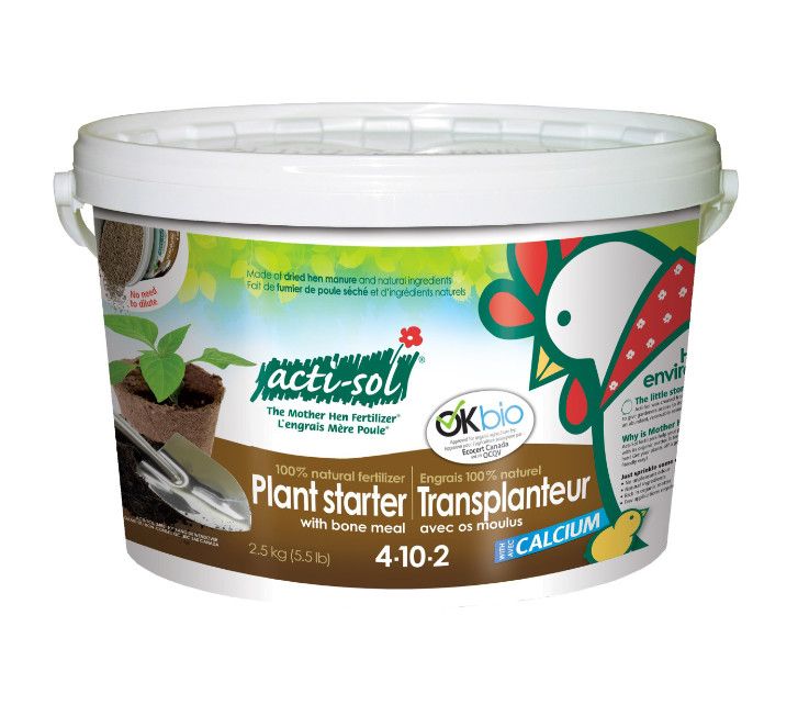 Acti-Sol Hen Manure Plant Starter w Bone Meal  4-10-2 - 2.25 KG
