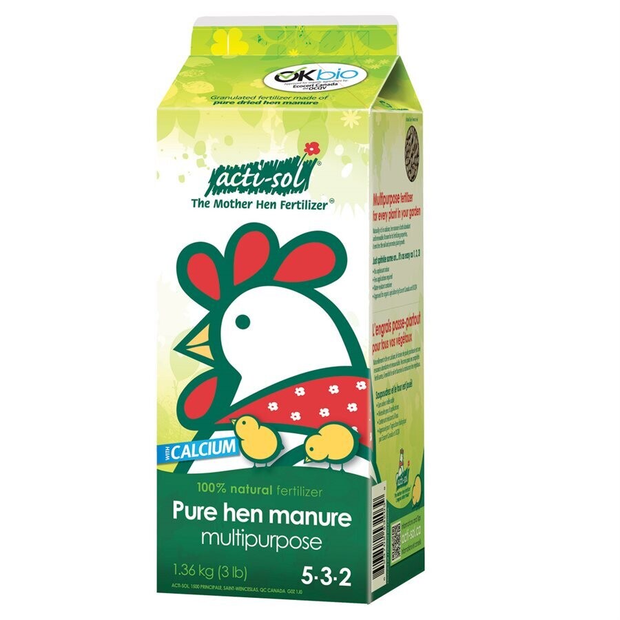 Acti-Sol Hen Manure - Multipurpose 5-3-2 1.36 kg