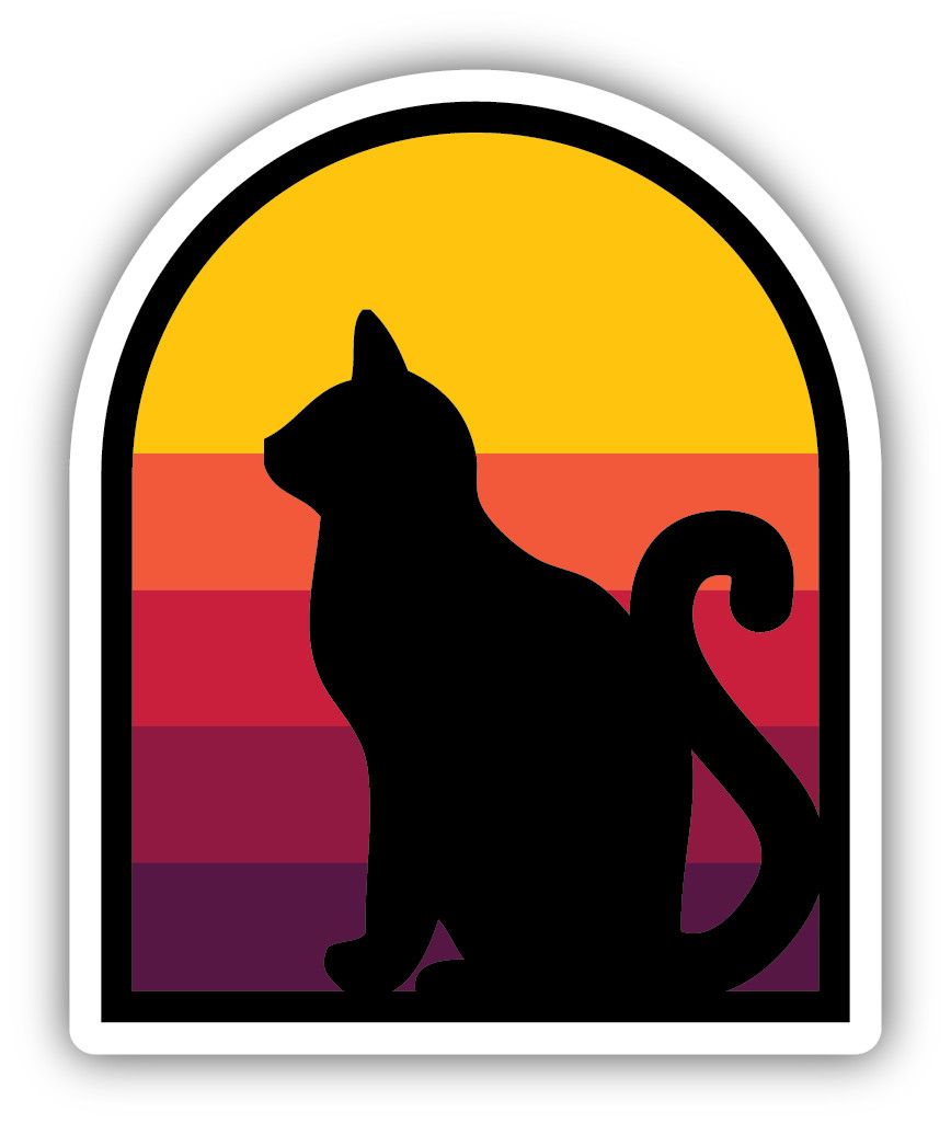 Sticker - Cat Silhouette