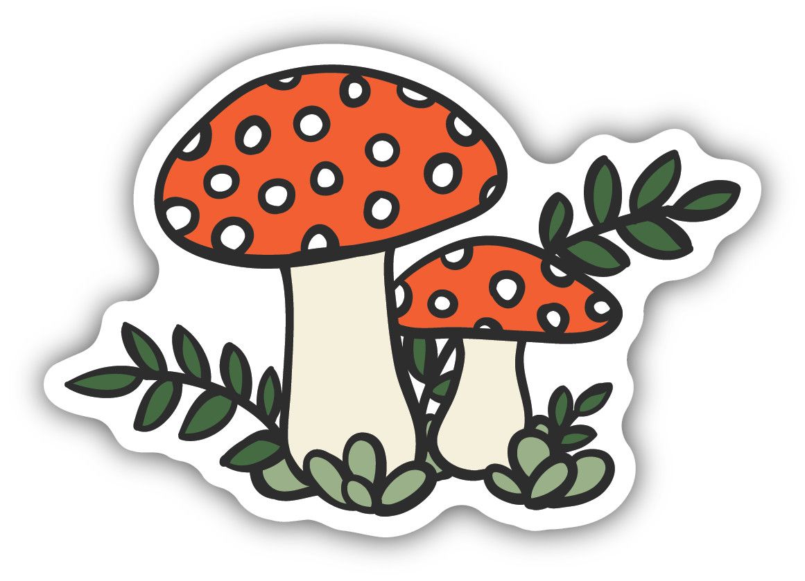 Sticker - Mushroom Sketch