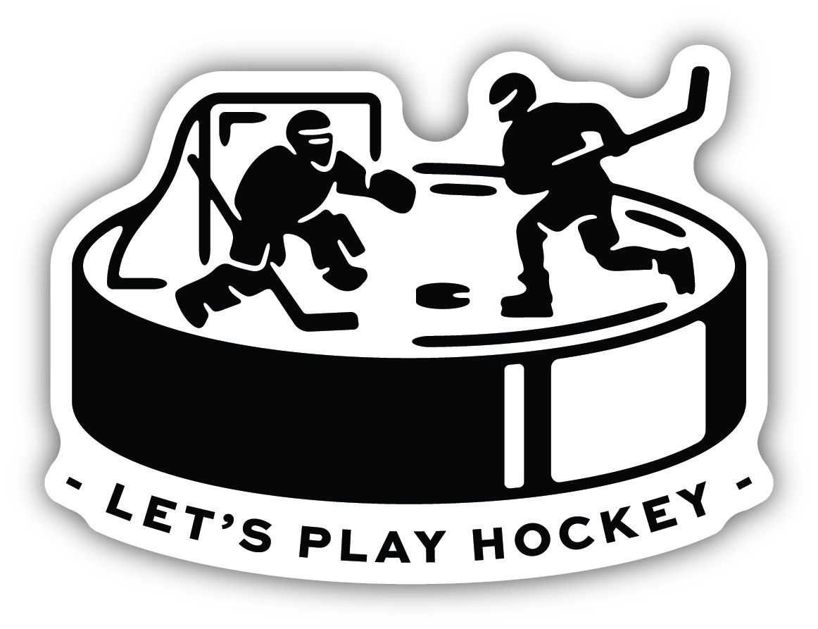Sticker - Let's Play Hockey Puck