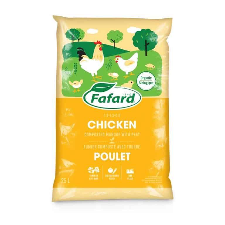 Fafard ORG Composted  Chicken Manure w Peat 25L