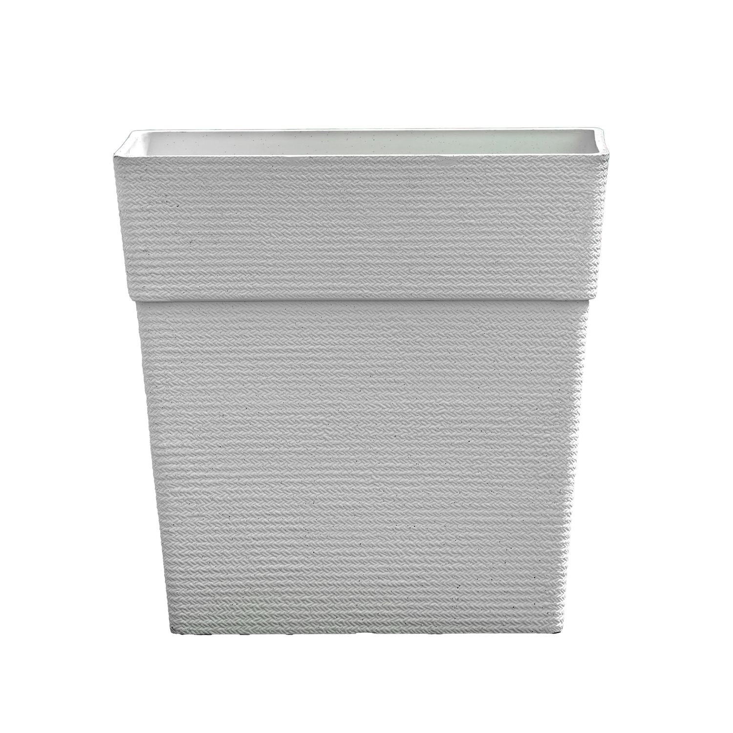 Planter - Traditional Rectangular 23.5"w x 23.5"h White