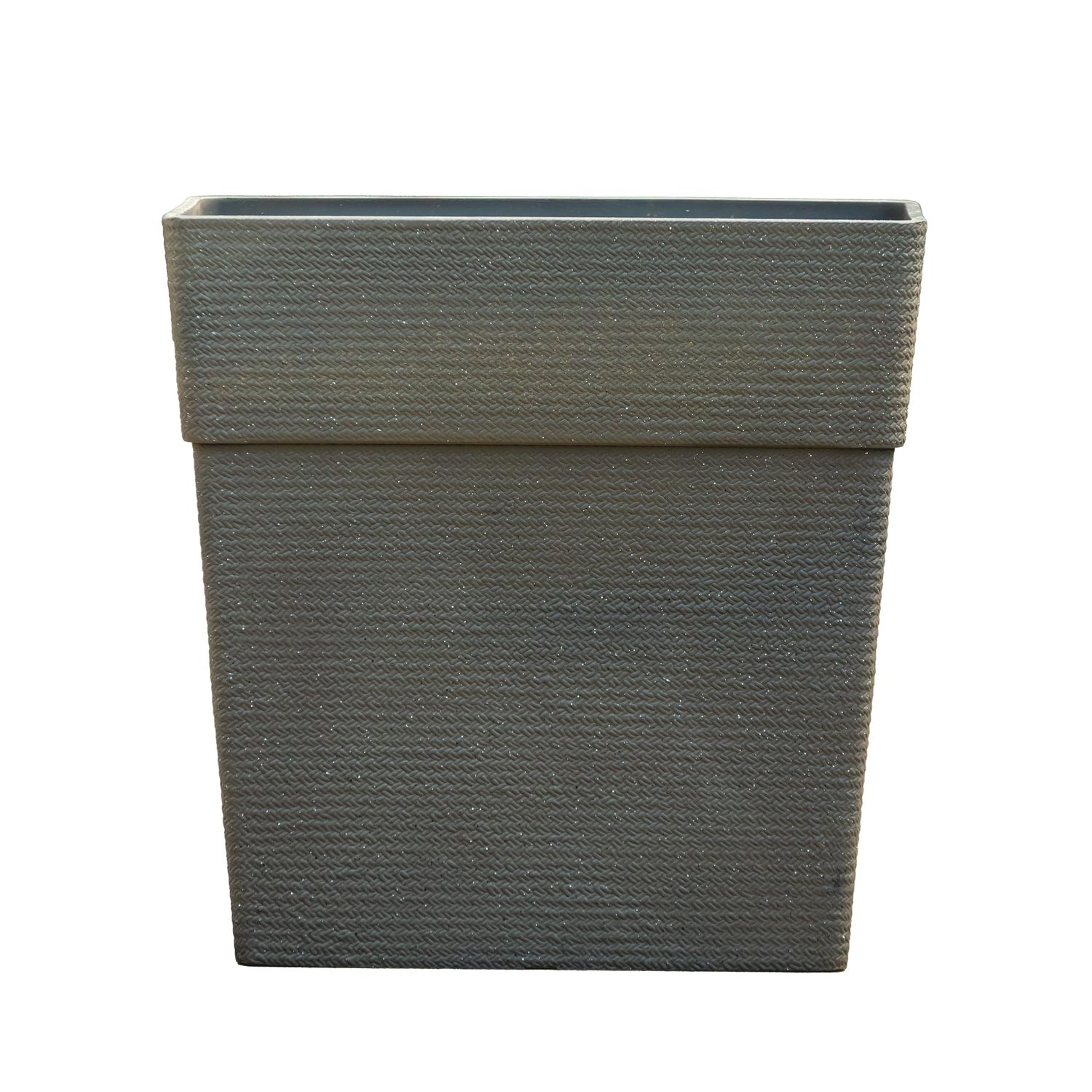 Planter - Traditional Rectangular 23.5"w x 23.5"h Black