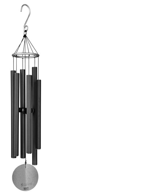 Aureole Tunes Wind Chimes 56" - Black