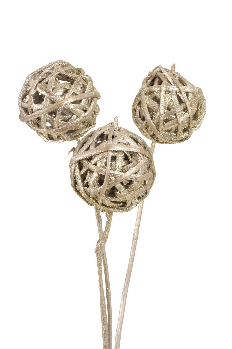 Kambu Ball: Champagne 8cm (3 stem)
