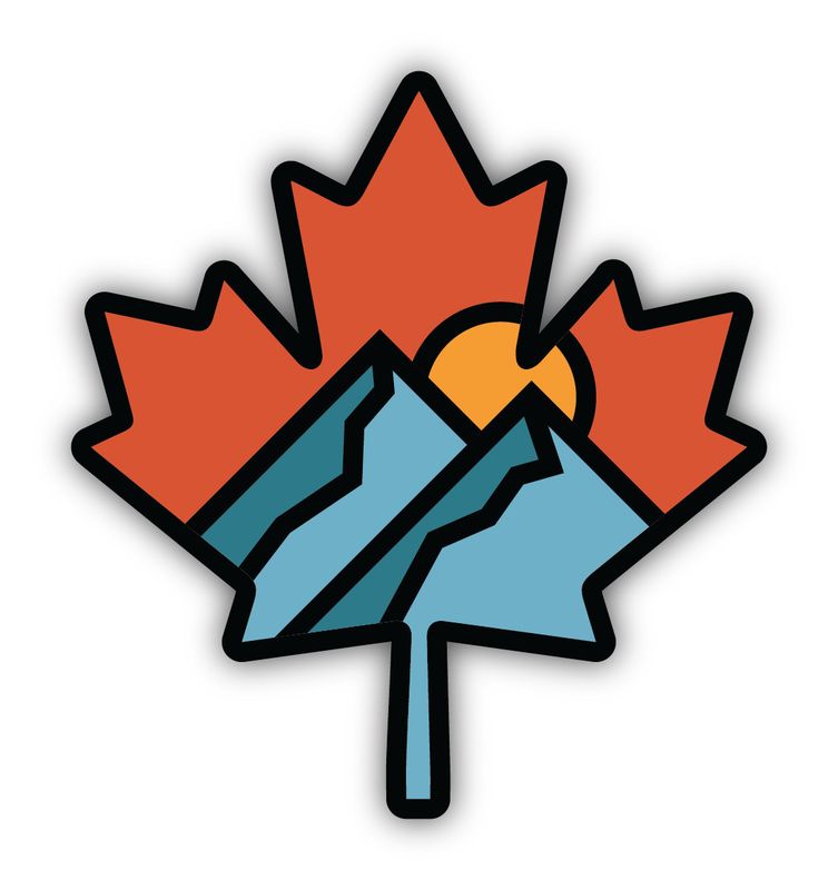 Sticker - Canada Mountains