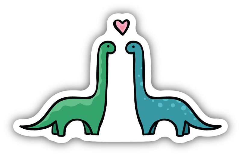 Sticker - Dinosaurs in Love