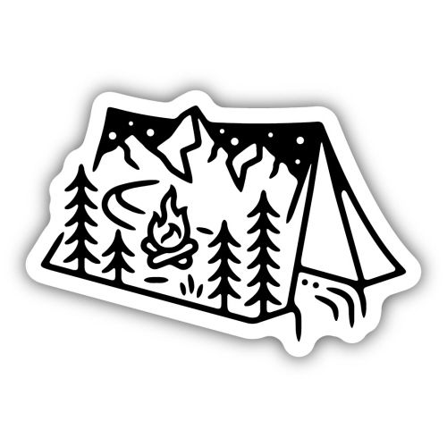 Sticker - Tent Scene