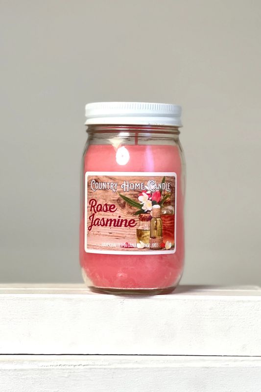 Candle 16 oz. Rose Jasmine