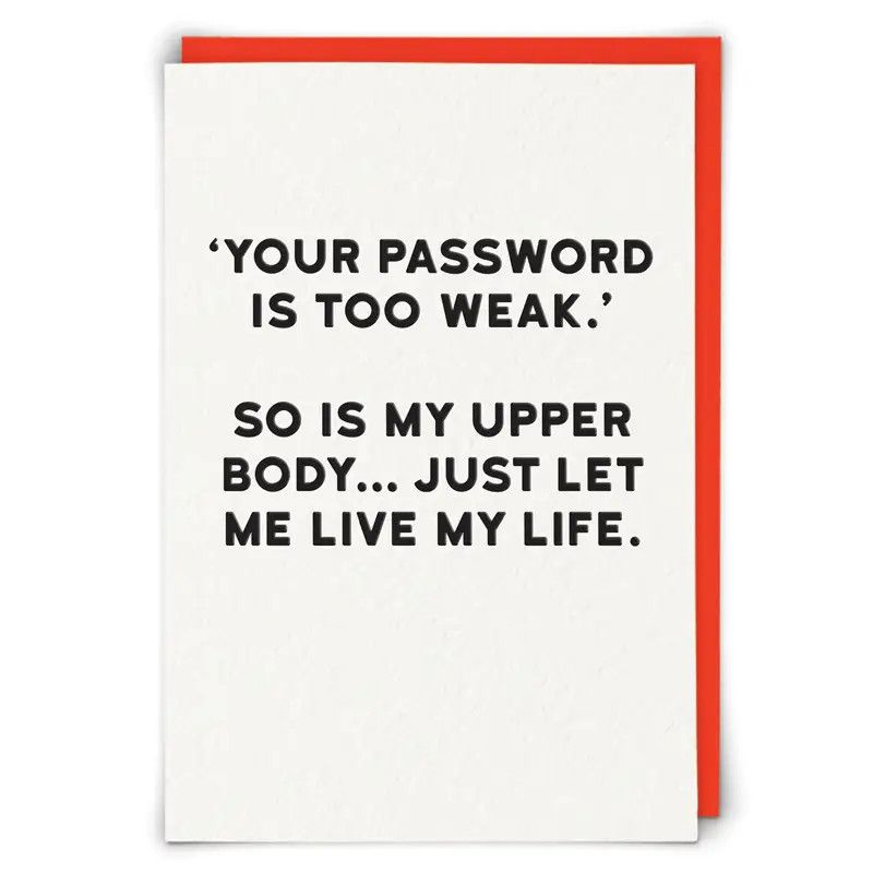 Friendship Card: Password - Blank