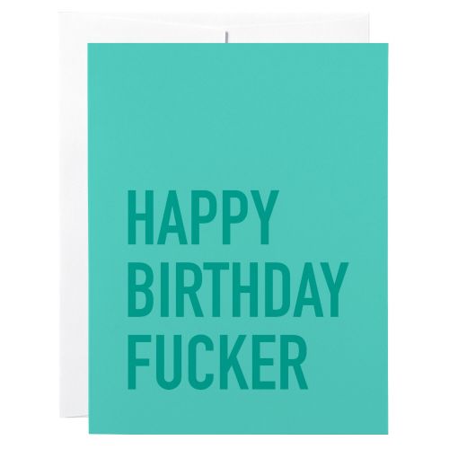 Birthday Card: Birthday F***er - blank