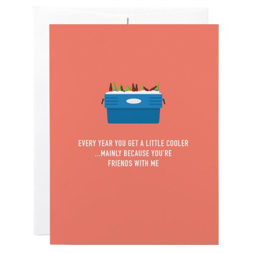 Birthday Card: Cooler - blank