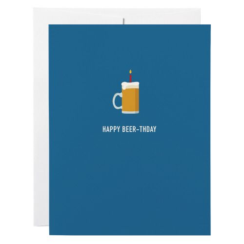 Birthday Card: Beer-thday - blank