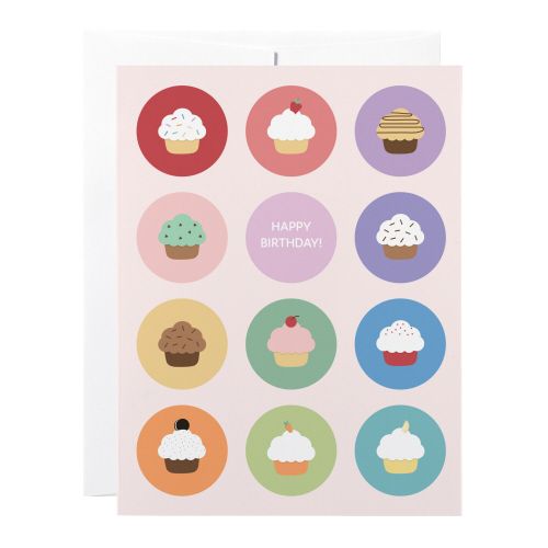 Birthday Card: Cupcake - blank