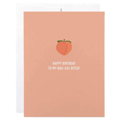Birthday Card: Bad-A** B**** - blank