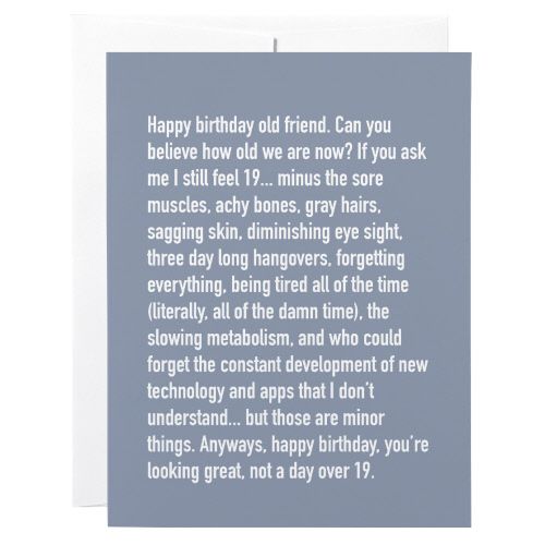 Birthday Card: Feeling 19 Chatty Cathy - blank