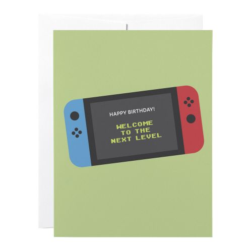 Birthday Card: Gamer - blank