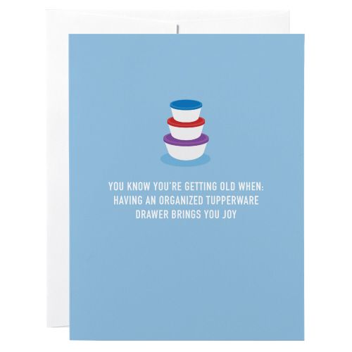 Birthday Card: Tupperware - blank