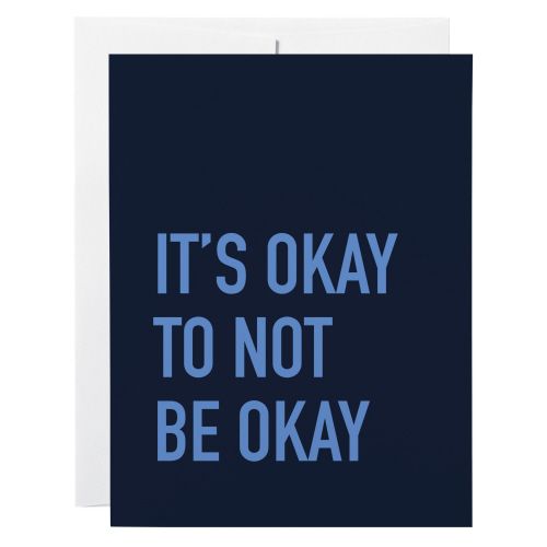 Sympathy Card: Not Okay - blank