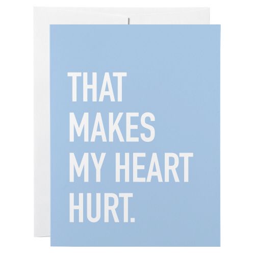 Sympathy Card: Head Hurt - blank