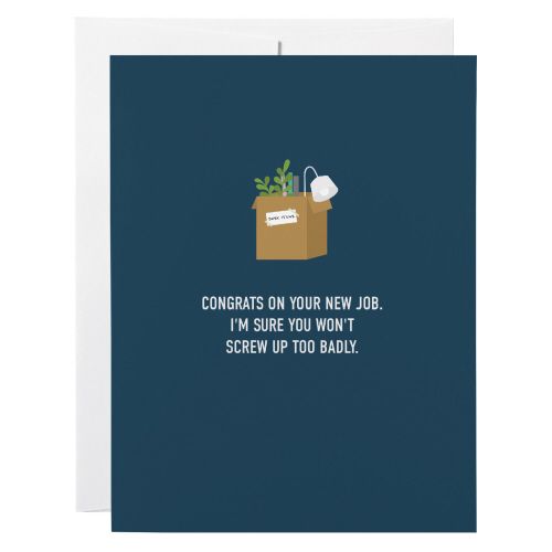 Congratulations Card: New Job - blank