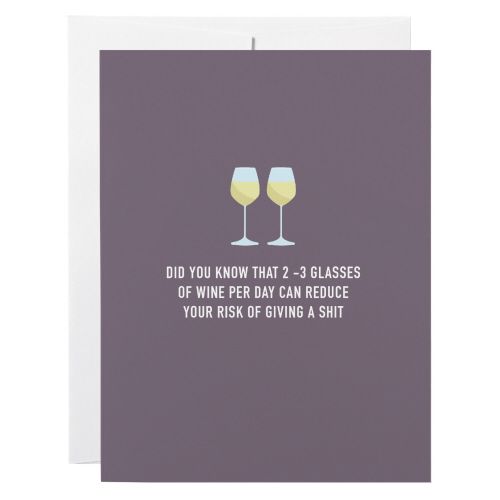 Friendship Card: Wine Sh** - blank