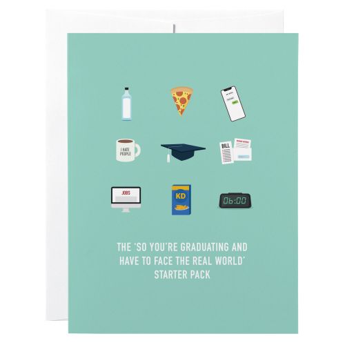 Graduation Card: Graduate Starter Pack - blank