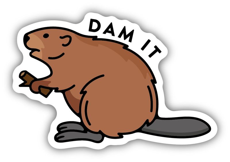 Sticker - Dam it Beaver