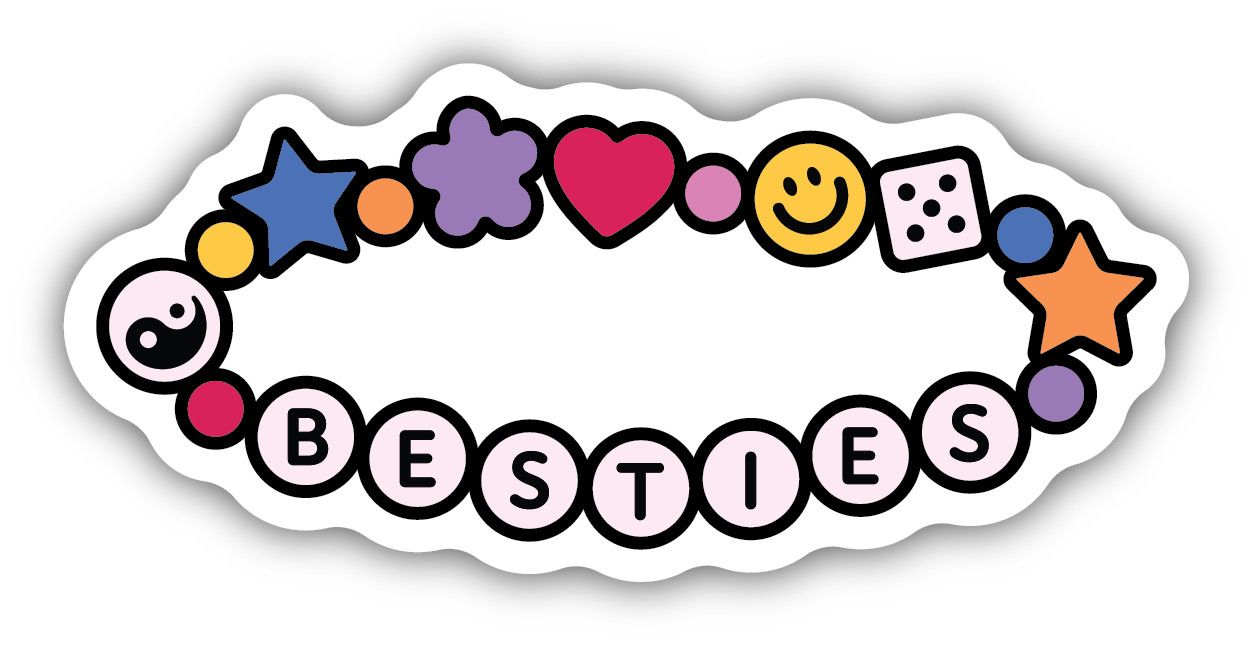 Sticker - Besties Friendship Bracelet