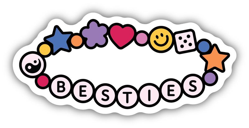 Sticker - Besties Friendship Bracelet