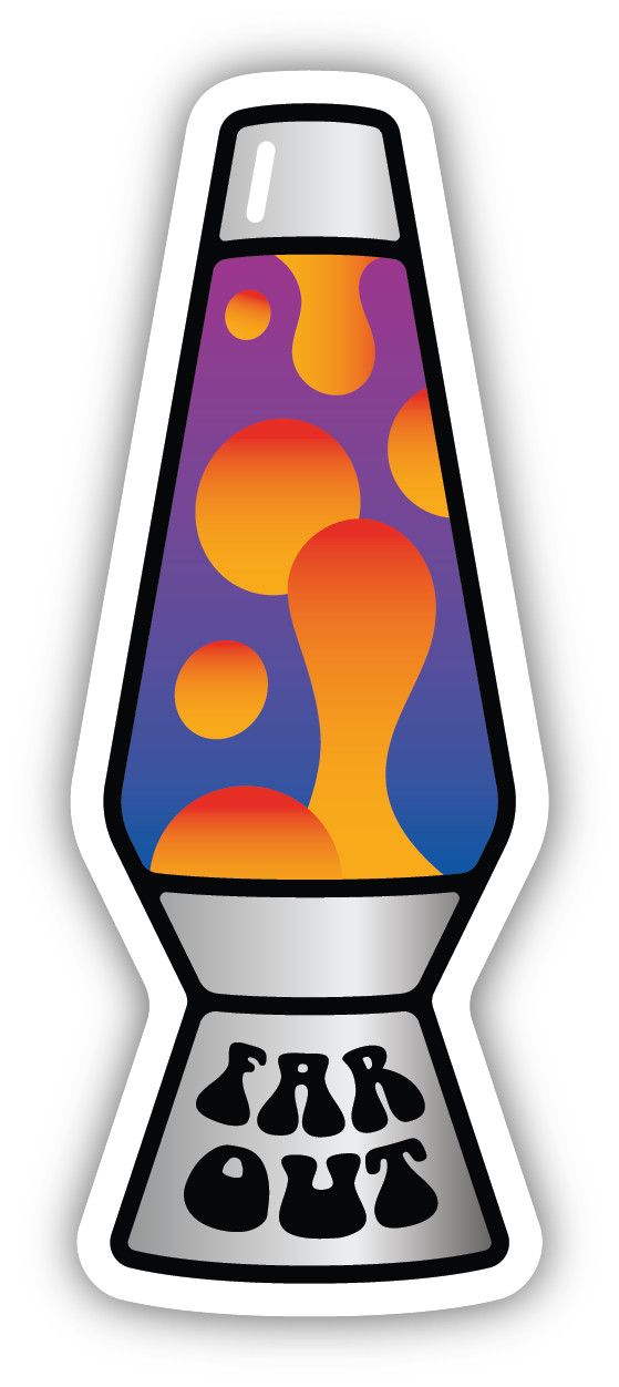 Sticker - Far Out Lava Lamp