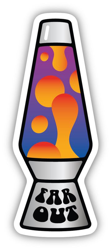 Sticker - Far Out Lava Lamp