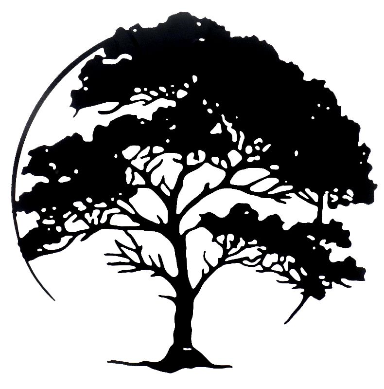 Metal Wall Art - Trees of Life 24"