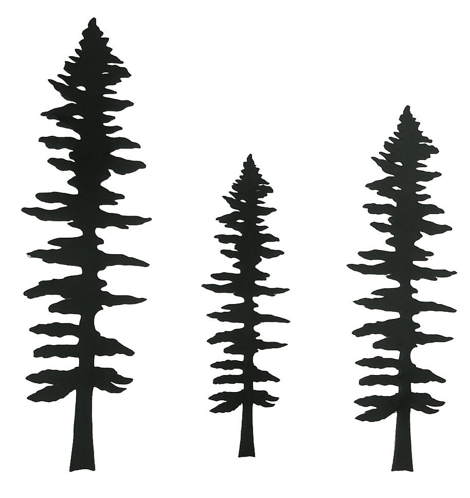 Metal Wall Art - Trees Set of 3
