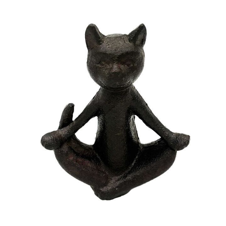 Cast Iron - Cat Lotus Pose