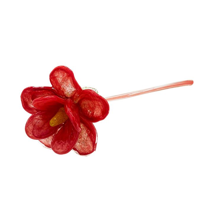 Glass Flower - Red