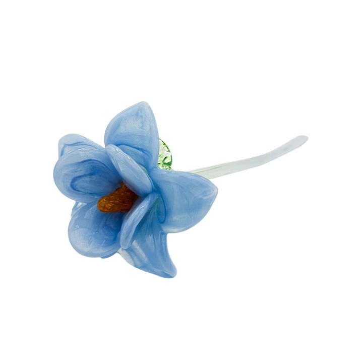 Glass Flower - Light Blue