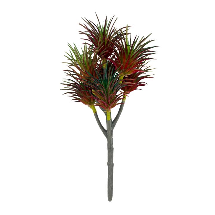 Pick - Faux Succulent Green with Red 20cm