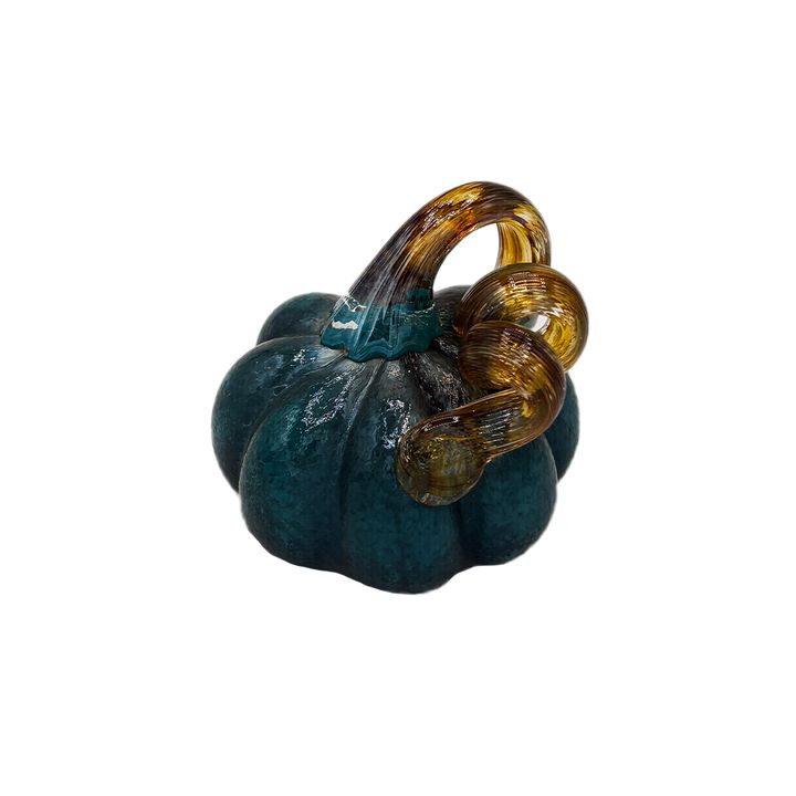 Glass Pumpkin 9*7cm - Blue Ombre