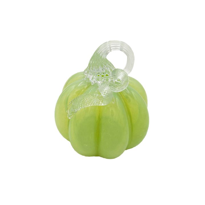 Glass Pumpkin 10*14cm - Pale Green