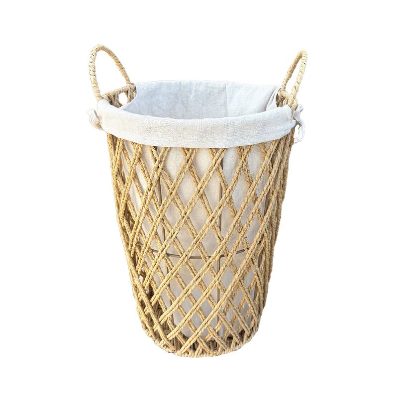 Basket - Woven Lattice with Liner Small