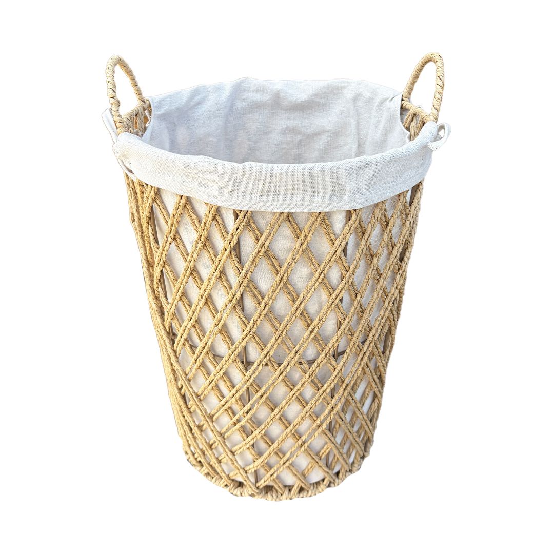 Basket - Woven Lattice with Liner Medium