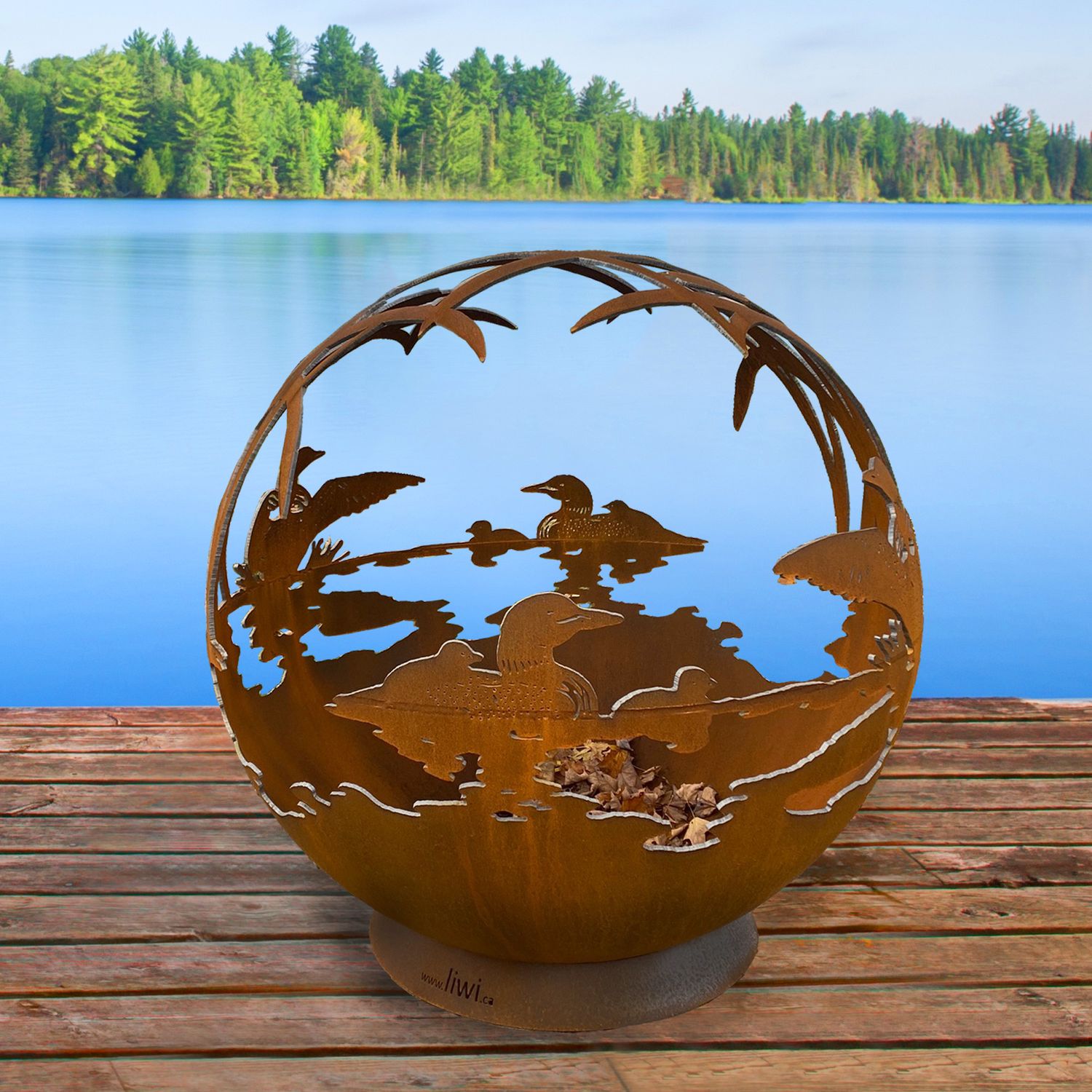 48" Loons Fire Bowl