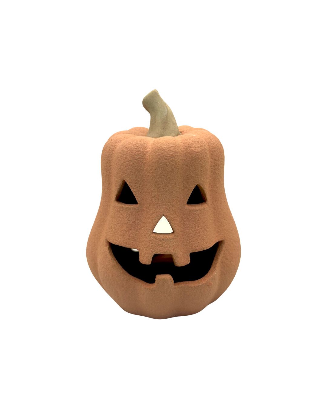 Peach Jack O'Lantern Tealight Holder