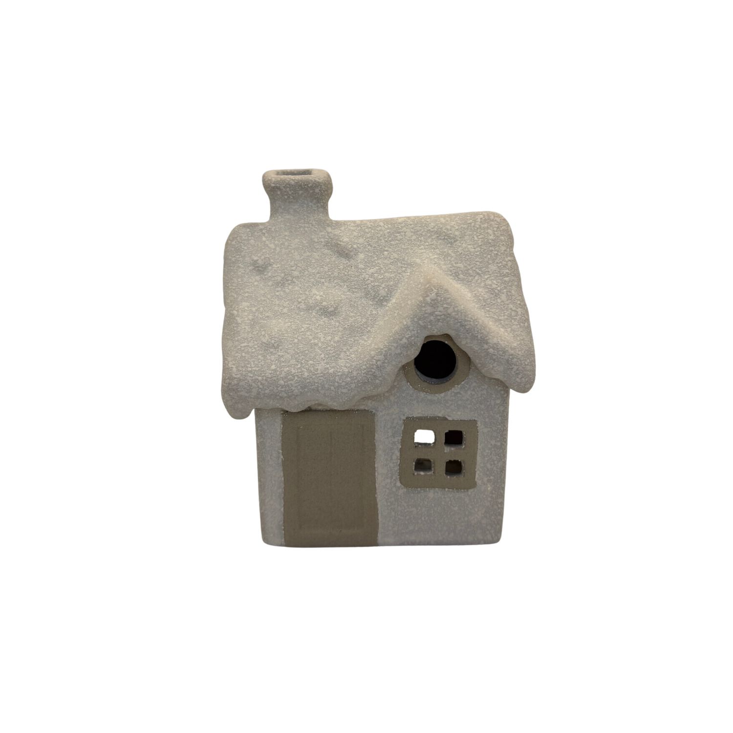 Snowy Cabin Tealight Holder - Small